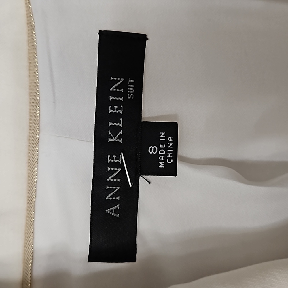 Anne Klien off white size 8 suit coat - Picture 7 of 12